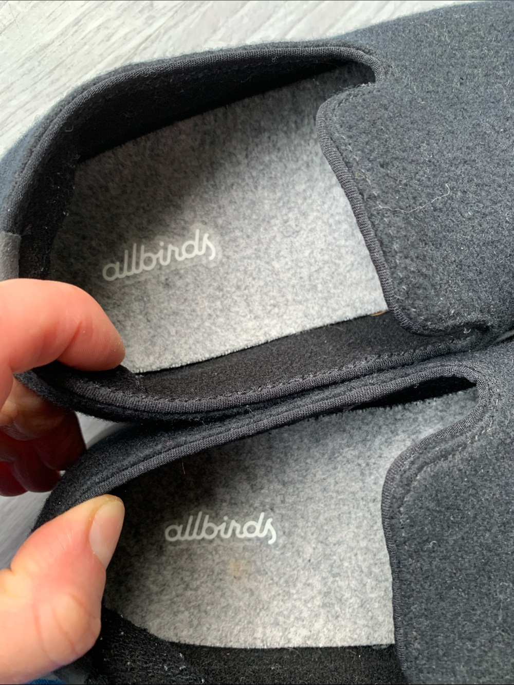 allbirds Women’s Black Wool Slip-On Loafers, Size 8. - Picture 4 of 5